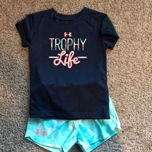 Size 4t Under Amour girls outfit